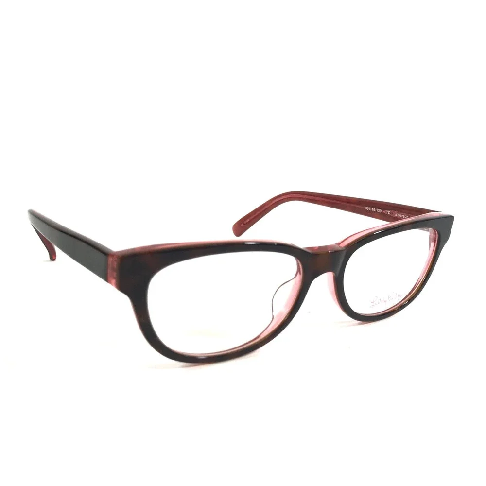 Lilly Pulitzer Eyeglasses Frames Emerson TO Tortoise Cat Eye Full Rim 50-16-130